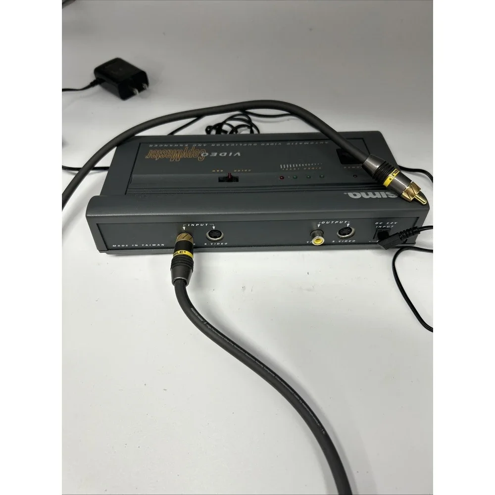 SIMA SED-CM VIDEO COPYMASTER ENHANCER DUPLICATOR W/AC CORD USED